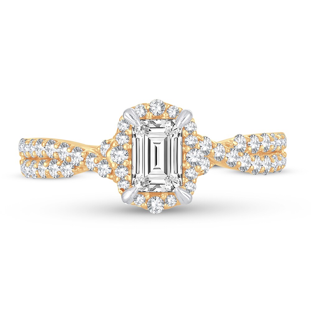 Diamond Ring 1 ct tw Emerald-cut 14K Yellow Gold rWSUaES2 Diamond Ring 1 ct tw Emerald-cut 14K Yellow Gold rWSUaES2