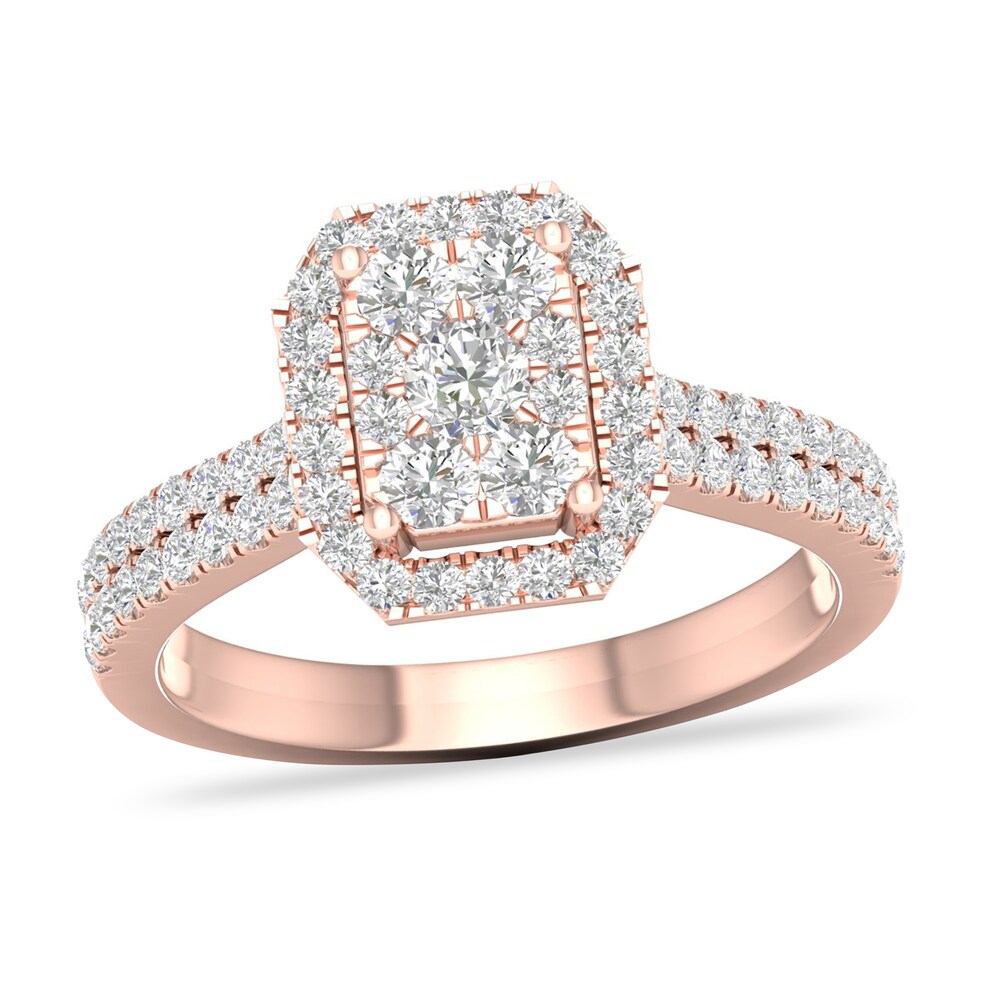 Diamond Ring 3/4 ct tw Round-cut 14K Rose Gold rnRPW3nW Diamond Ring 3/4 ct tw Round-cut 14K Rose Gold rnRPW3nW