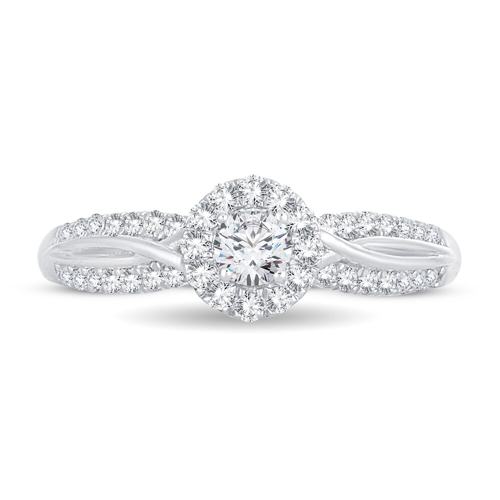 Diamond Ring 1/2 ct tw Round 14K White Gold ryo1t5L8 Diamond Ring 1/2 ct tw Round 14K White Gold ryo1t5L8