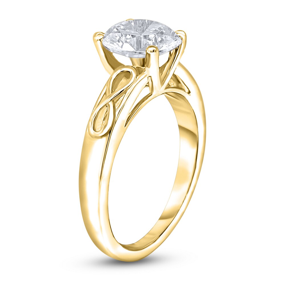 Diamond Solitaire Infinity Engagement Ring 2 ct tw Round 14K Yellow Gold (I2/I) sDG8uBR1 Diamond Solitaire Infinity Engagement Ring 2 ct tw Round 14K Yellow Gold (I2/I) sDG8uBR1