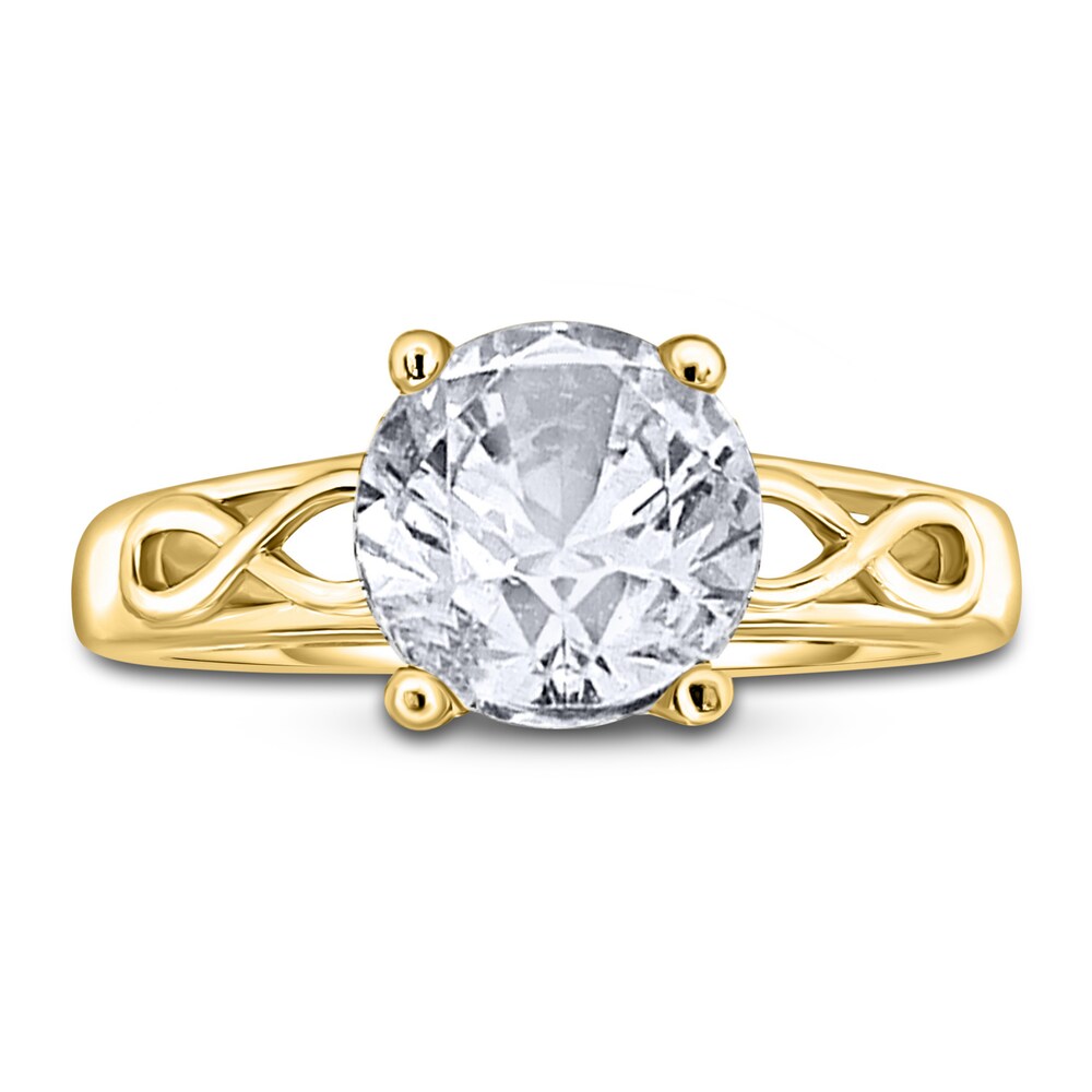 Diamond Solitaire Infinity Engagement Ring 2 ct tw Round 14K Yellow Gold (I2/I) sDG8uBR1 Diamond Solitaire Infinity Engagement Ring 2 ct tw Round 14K Yellow Gold (I2/I) sDG8uBR1