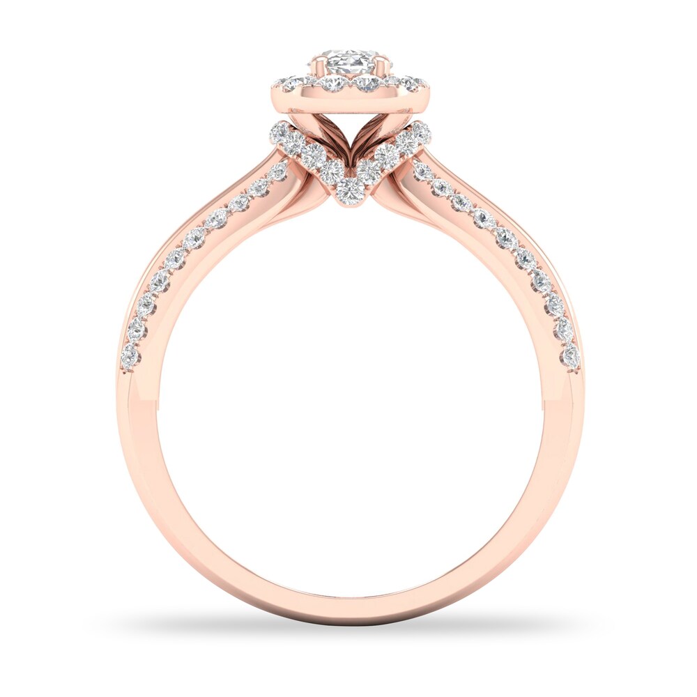 Diamond Ring 3/4 ct tw Round-cut 14K Rose Gold sDpIVckh Diamond Ring 3/4 ct tw Round-cut 14K Rose Gold sDpIVckh