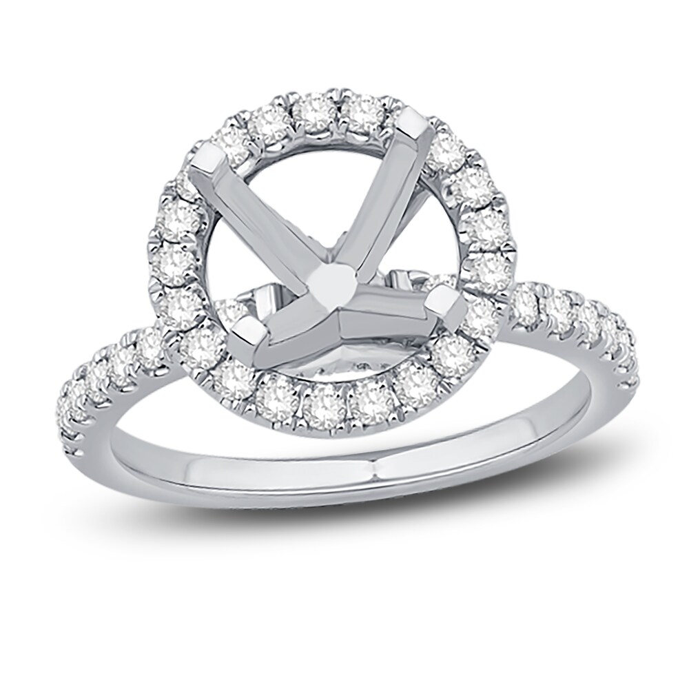 Engagement Ring 5/8 ct tw Round 14K White Gold sLXlrIA9 Engagement Ring 5/8 ct tw Round 14K White Gold sLXlrIA9