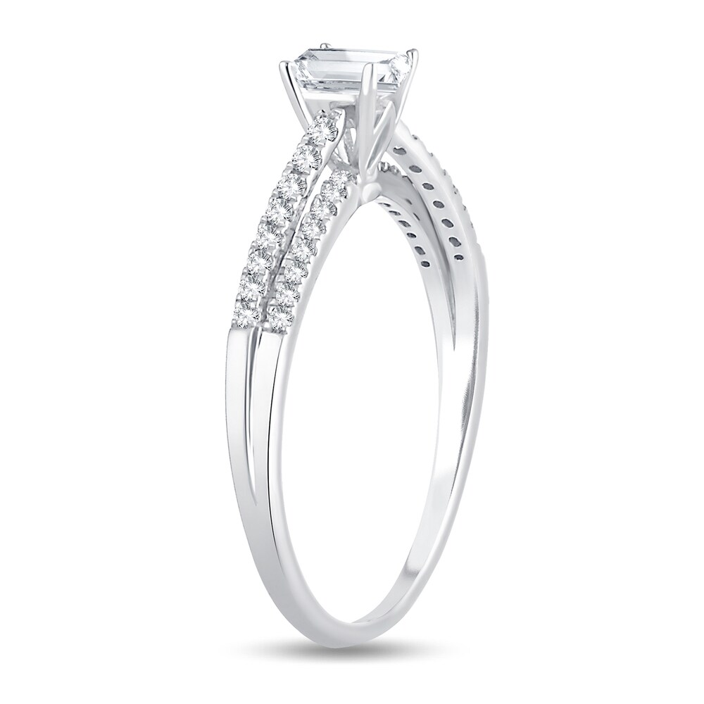 Diamond Ring 1/2 ct tw Emerald-cut 14K White Gold sWh1rurx Diamond Ring 1/2 ct tw Emerald-cut 14K White Gold sWh1rurx