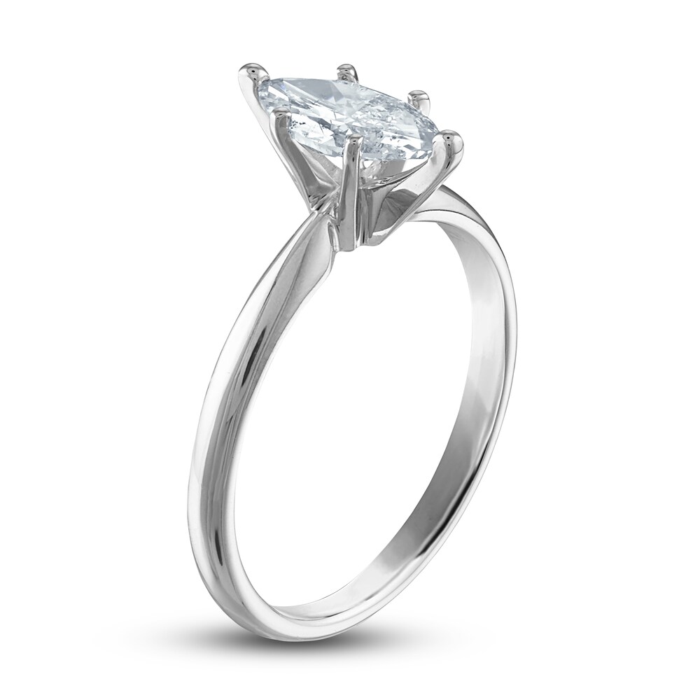 Diamond Solitaire Ring 1 ct tw Marquise 14K White Gold (I2/I) sfdPPfXF Diamond Solitaire Ring 1 ct tw Marquise 14K White Gold (I2/I) sfdPPfXF