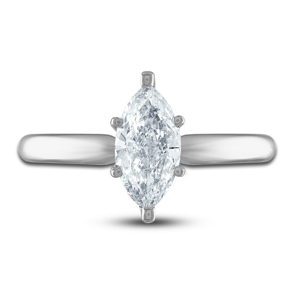 Diamond Solitaire Ring 1 ct tw Marquise 14K White Gold (I2/I) sfdPPfXF Diamond Solitaire Ring 1 ct tw Marquise 14K White Gold (I2/I) sfdPPfXF