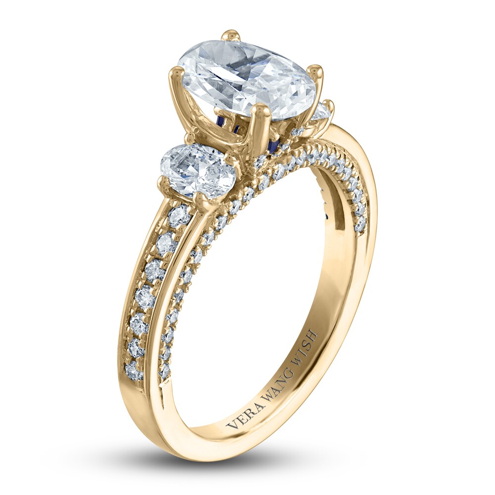 Vera Wang WISH Diamond Engagement Ring 2-1/4 ct tw Oval/Round 18K Yellow Gold soo3mMBj Vera Wang WISH Diamond Engagement Ring 2-1/4 ct tw Oval/Round 18K Yellow Gold soo3mMBj