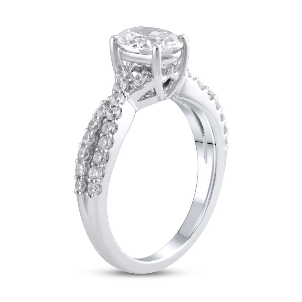 Lab-Created Diamond Engagement Ring 2 ct tw Oval 14K White Gold t8AiTcv5 Lab-Created Diamond Engagement Ring 2 ct tw Oval 14K White Gold t8AiTcv5