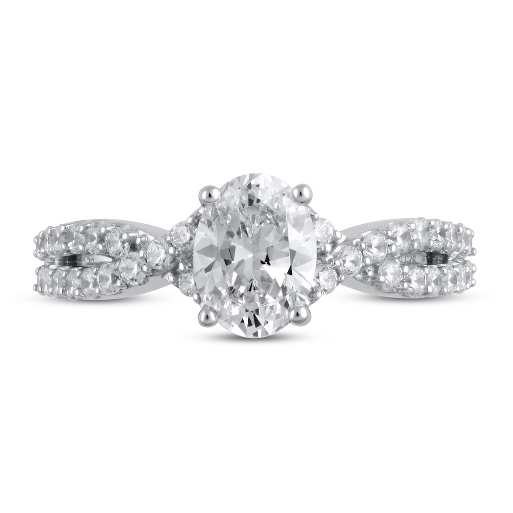 Lab-Created Diamond Engagement Ring 2 ct tw Oval 14K White Gold t8AiTcv5 Lab-Created Diamond Engagement Ring 2 ct tw Oval 14K White Gold t8AiTcv5