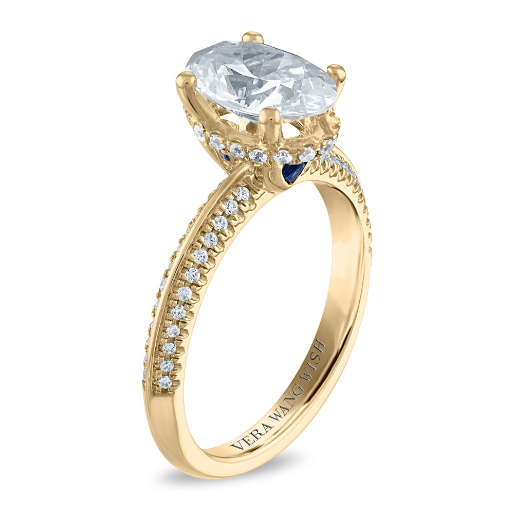 Vera Wang WISH Diamond Engagement Ring 2-1/5 ct tw Oval/Round 18K Yellow Gold tFdf0zC7 Vera Wang WISH Diamond Engagement Ring 2-1/5 ct tw Oval/Round 18K Yellow Gold tFdf0zC7