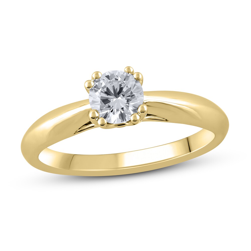 Diamond Engagement Ring 5/8 ct tw Round 14K Yellow Gold (I2/I) tqIJur4Q Diamond Engagement Ring 5/8 ct tw Round 14K Yellow Gold (I2/I) tqIJur4Q