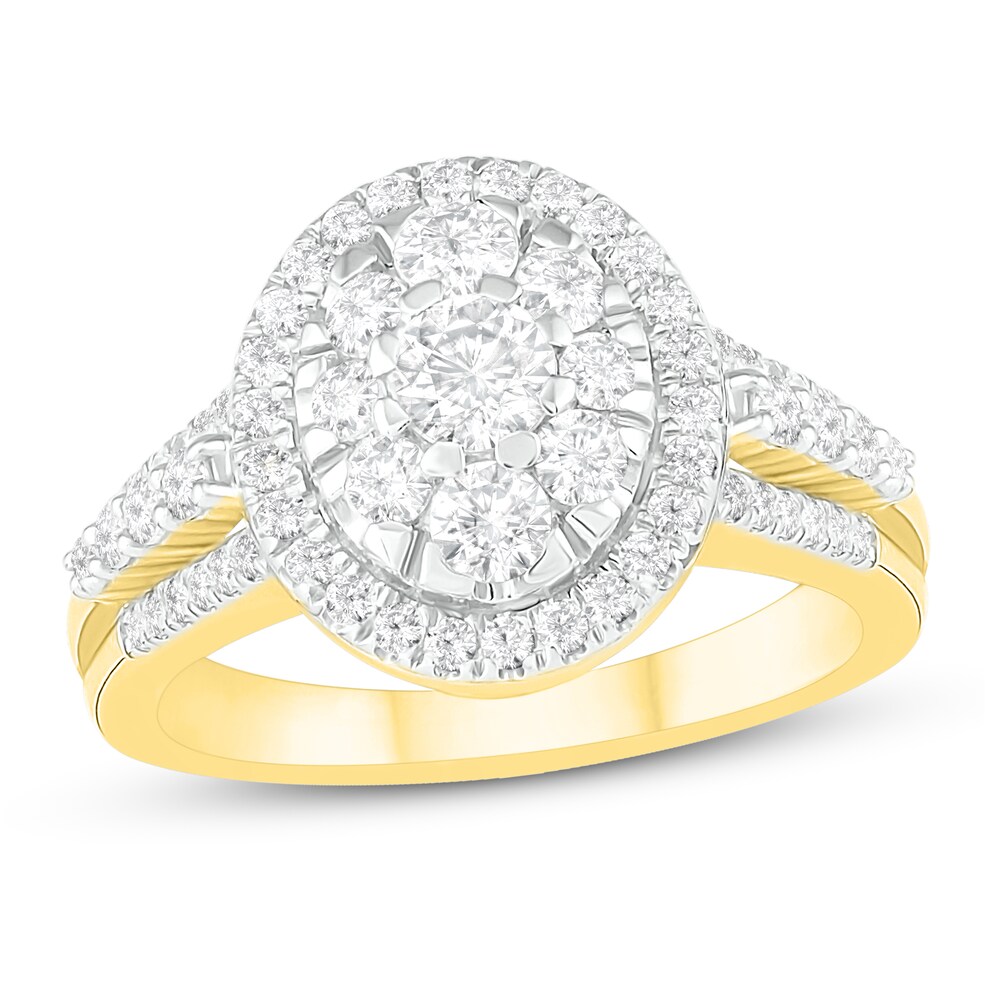 Diamond Engagement Ring 1 ct tw Round 14K Yellow Gold tvAkNbEE