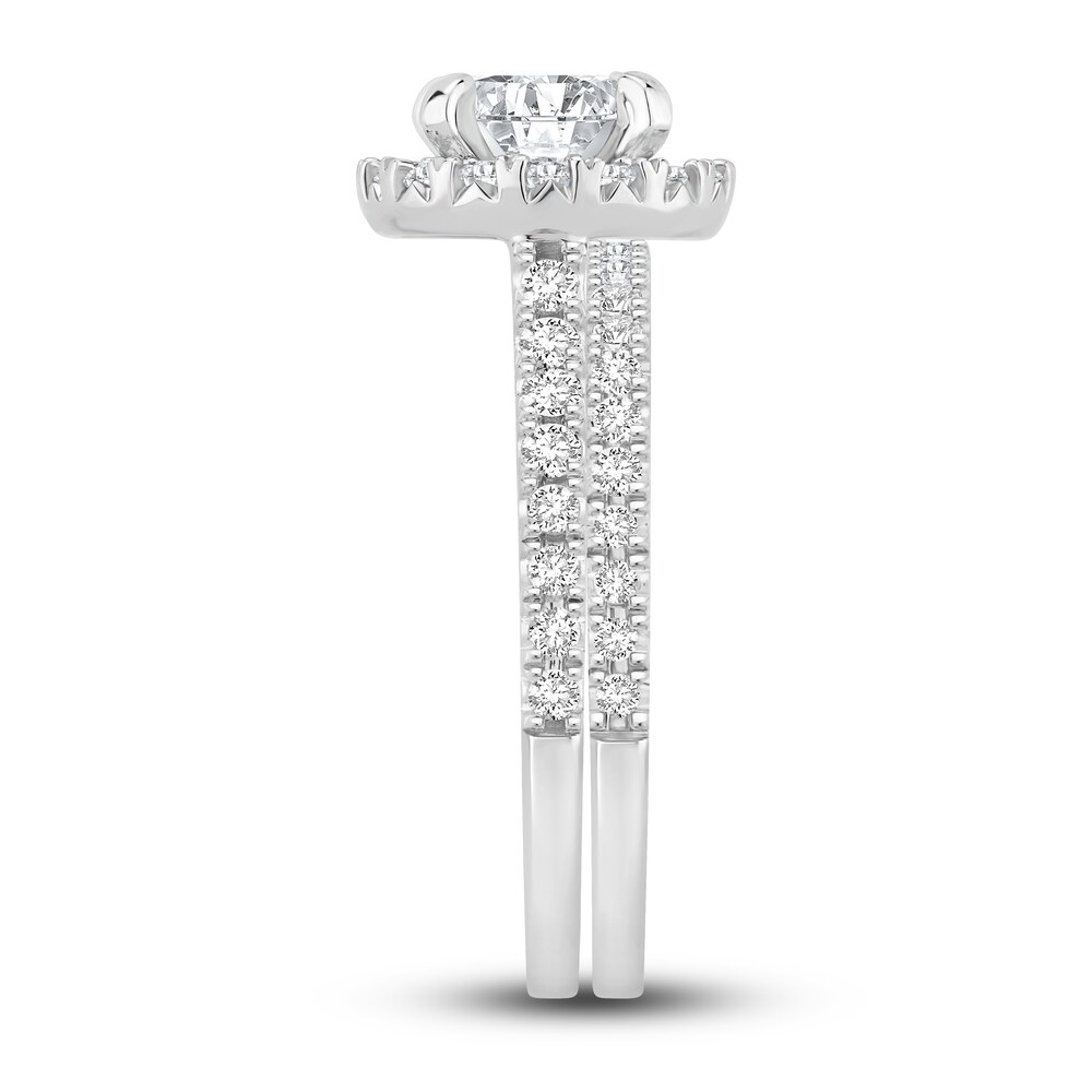 Diamond Bridal Set 1-5/8 ct tw Round 14K White Gold uIUoPSGL Diamond Bridal Set 1-5/8 ct tw Round 14K White Gold uIUoPSGL