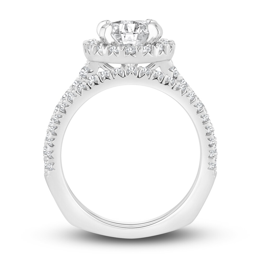 Diamond Bridal Set 1-5/8 ct tw Round 14K White Gold uIUoPSGL Diamond Bridal Set 1-5/8 ct tw Round 14K White Gold uIUoPSGL