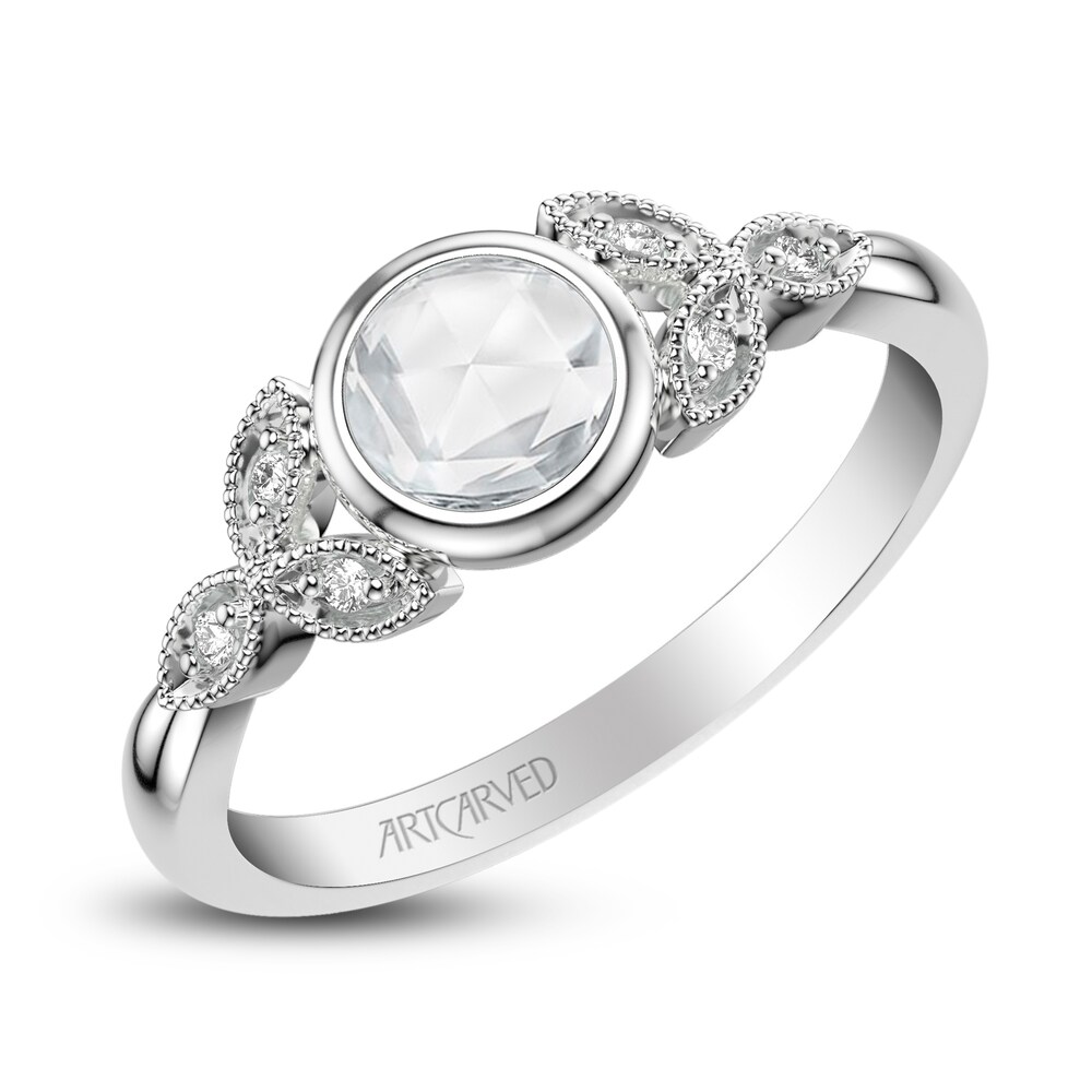 ArtCarved Rose-Cut Diamond Engagement Ring 1/2 ct tw 14K White Gold uTvKVRQo ArtCarved Rose-Cut Diamond Engagement Ring 1/2 ct tw 14K White Gold uTvKVRQo