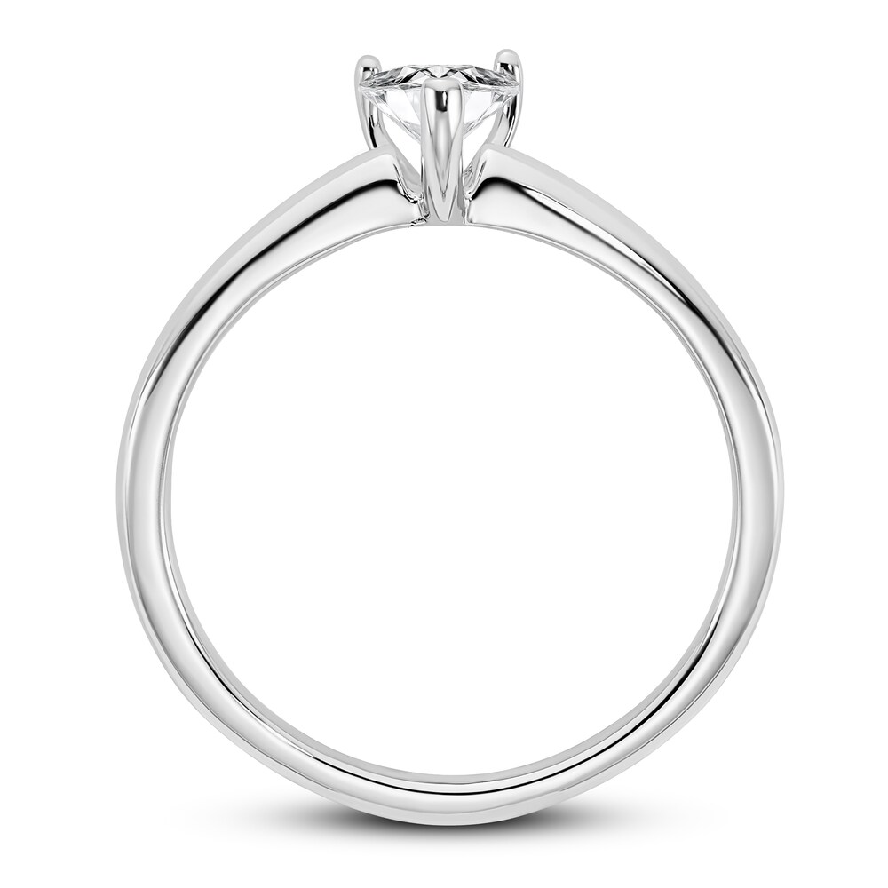 Diamond Solitaire Engagement Ring 1/2 ct tw Heart 14K White Gold (I1/I) uUQZJZyQ Diamond Solitaire Engagement Ring 1/2 ct tw Heart 14K White Gold (I1/I) uUQZJZyQ