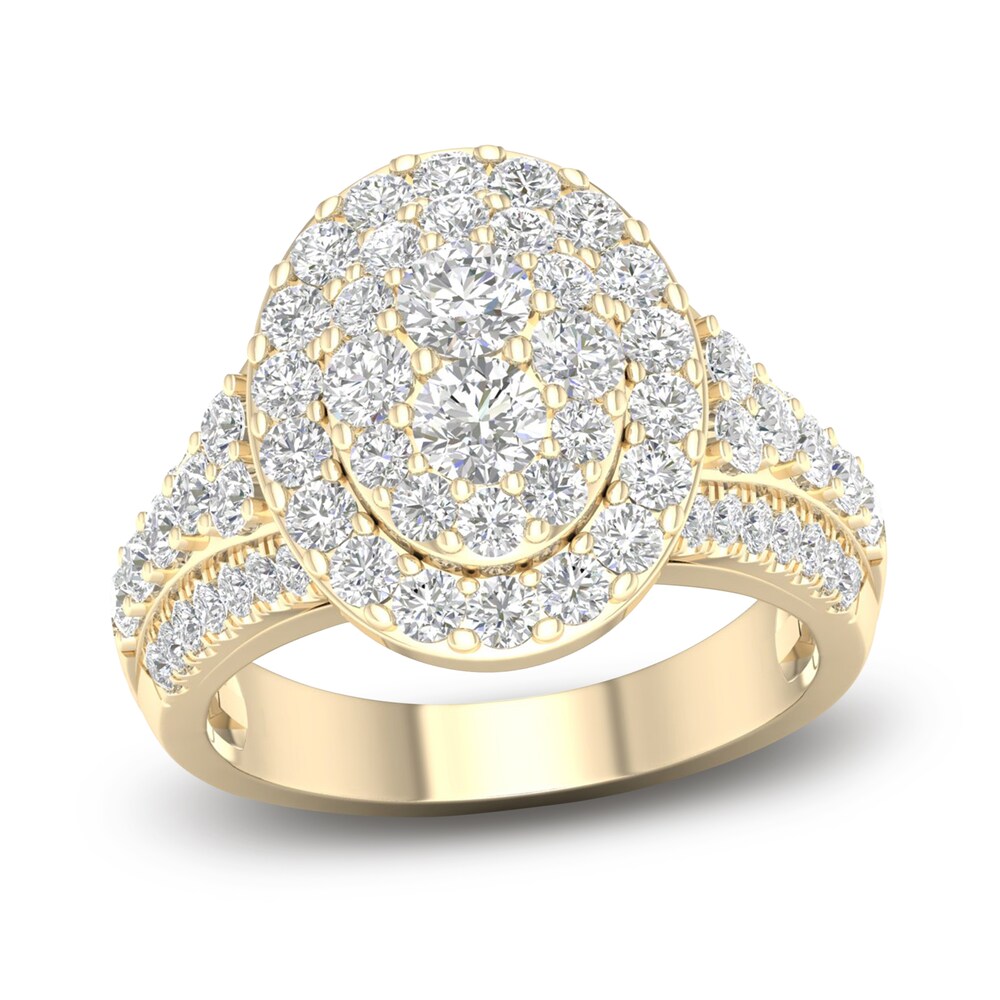 Diamond Engagement Ring 1-7/8 ct tw Round 14K Yellow Gold uem9omBn