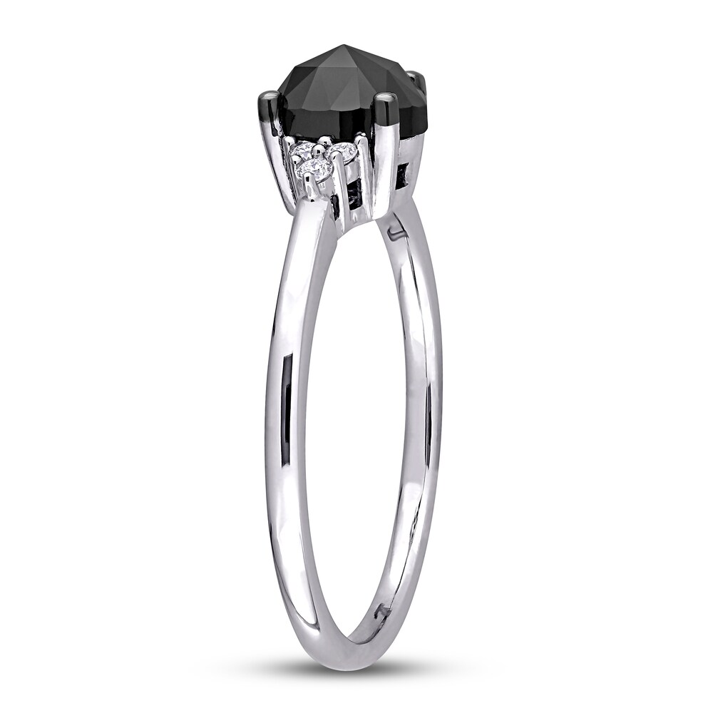 Black Diamond Engagement Ring 1 ct tw 14K White Gold ujCiczfn Black Diamond Engagement Ring 1 ct tw 14K White Gold ujCiczfn