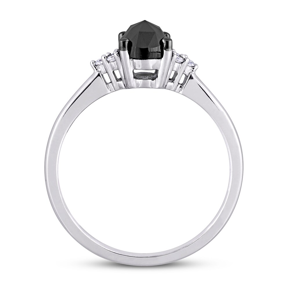 Black Diamond Engagement Ring 1 ct tw 14K White Gold ujCiczfn Black Diamond Engagement Ring 1 ct tw 14K White Gold ujCiczfn