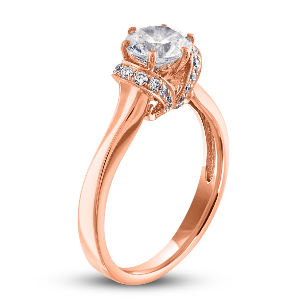 Diamond Engagement Ring 7/8 ct tw Round 14K Rose Gold umhmKRTm Diamond Engagement Ring 7/8 ct tw Round 14K Rose Gold umhmKRTm
