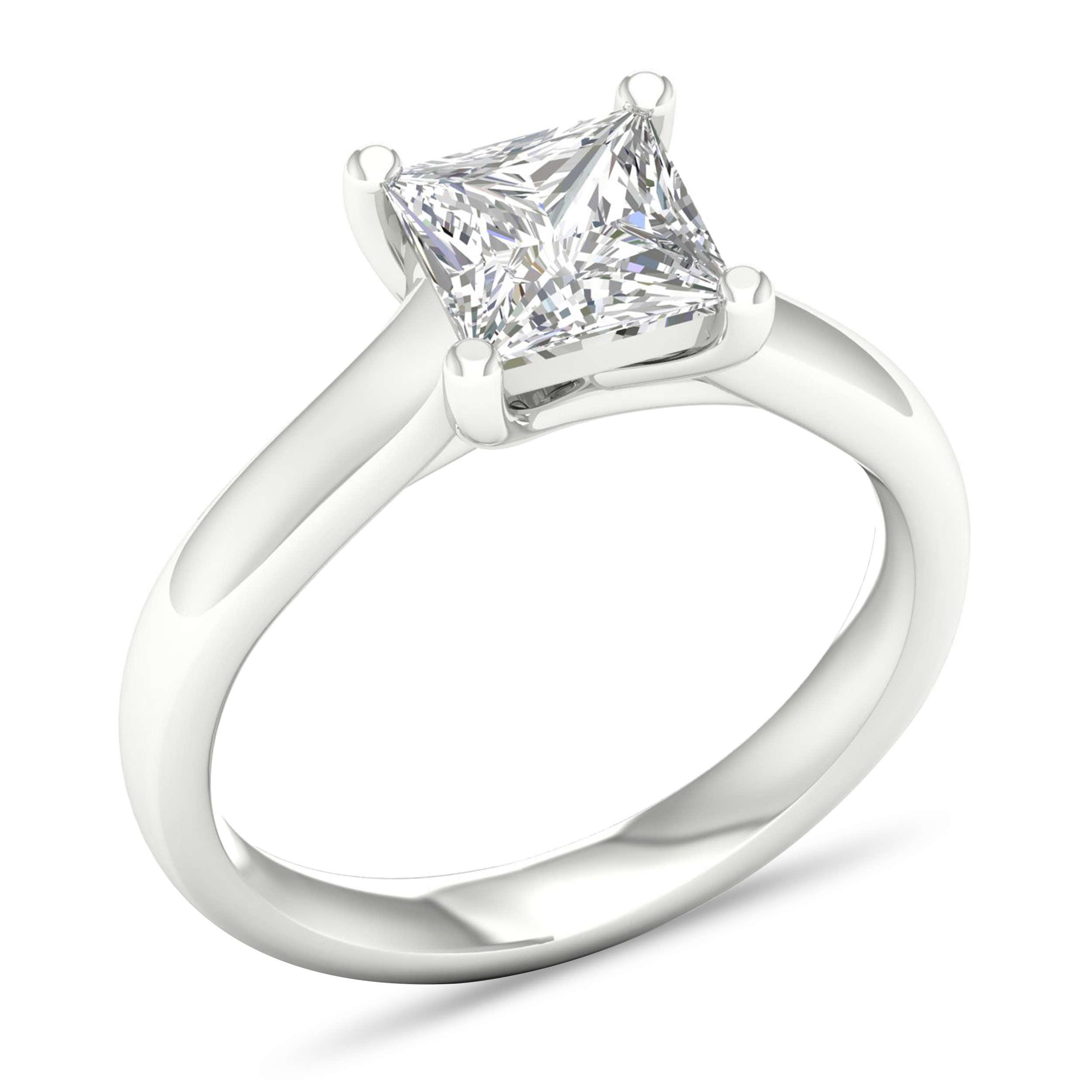 Diamond Solitaire Ring 2 ct tw Princess-cut 14K White Gold (I2/I) uwMWZB6W Diamond Solitaire Ring 2 ct tw Princess-cut 14K White Gold (I2/I) uwMWZB6W