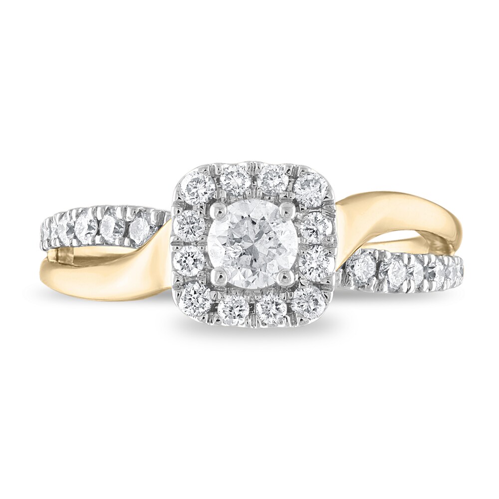 Diamond Engagement Ring 5/8 ct tw Round 14K Yellow Gold uxcEl9to Diamond Engagement Ring 5/8 ct tw Round 14K Yellow Gold uxcEl9to