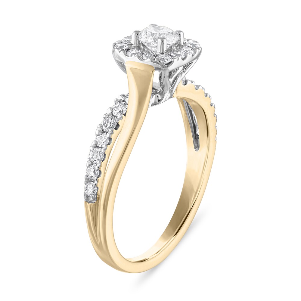 Diamond Engagement Ring 5/8 ct tw Round 14K Yellow Gold uxcEl9to Diamond Engagement Ring 5/8 ct tw Round 14K Yellow Gold uxcEl9to