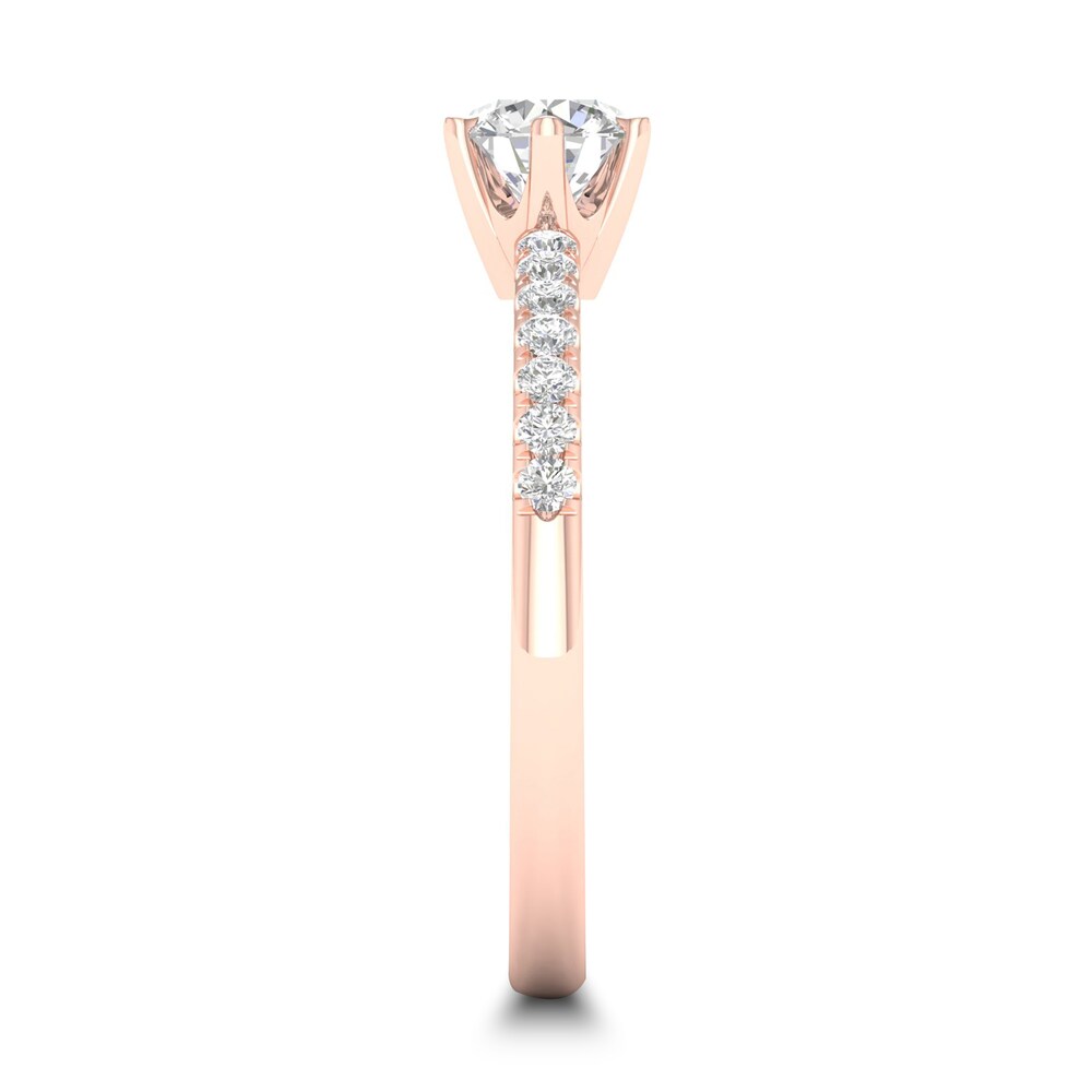 Diamond Ring 1/2 ct tw Round-cut 14K Rose Gold v5lUtxD7 Diamond Ring 1/2 ct tw Round-cut 14K Rose Gold v5lUtxD7