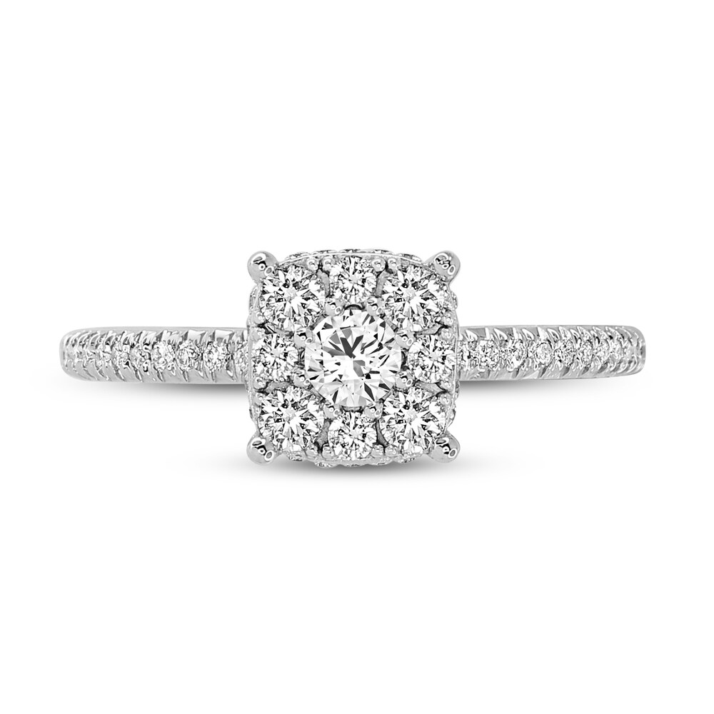 Diamond Engagement Ring 1/2 ct tw Round 14K White Gold v8Ers4Jk Diamond Engagement Ring 1/2 ct tw Round 14K White Gold v8Ers4Jk