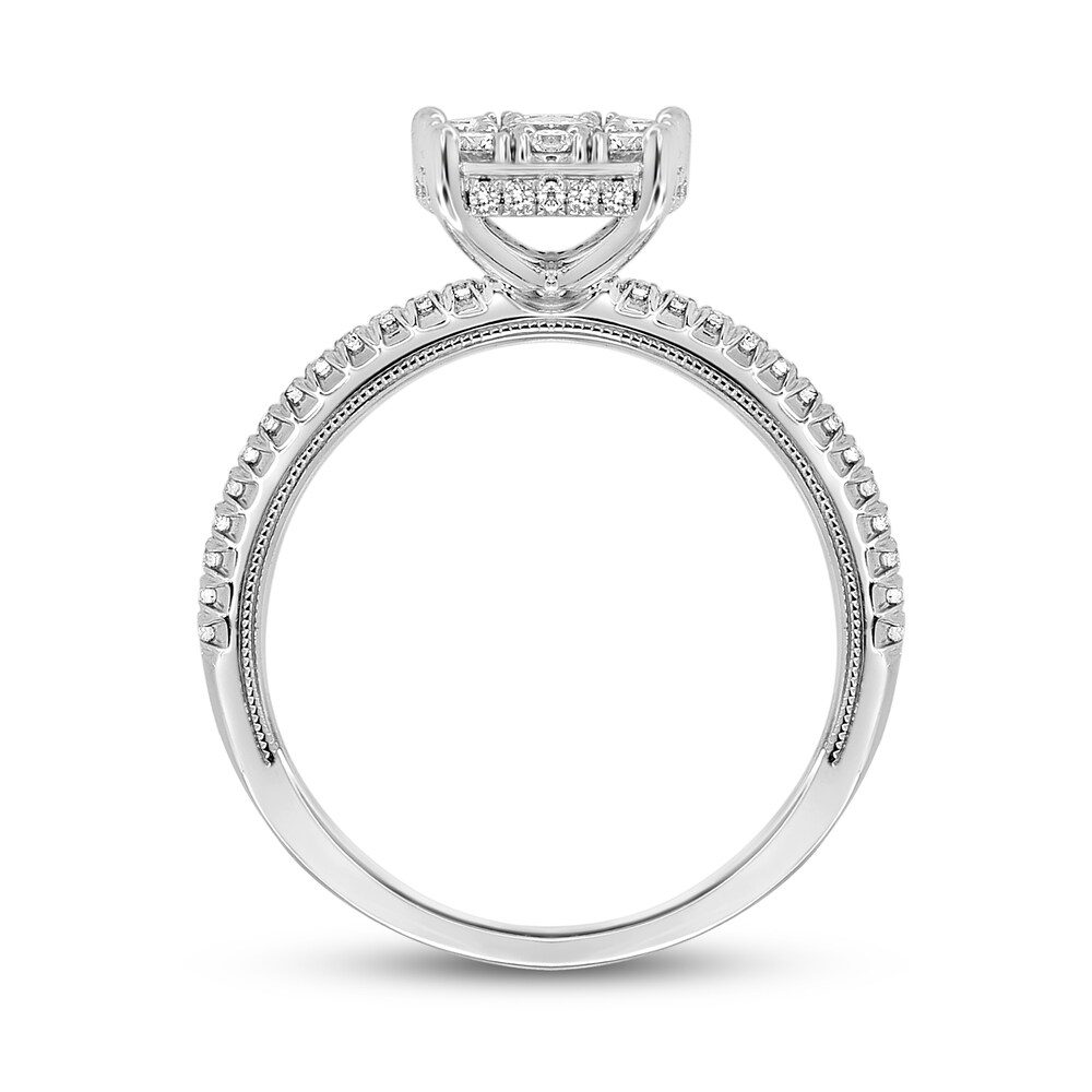 Diamond Engagement Ring 1/2 ct tw Round 14K White Gold v8Ers4Jk Diamond Engagement Ring 1/2 ct tw Round 14K White Gold v8Ers4Jk