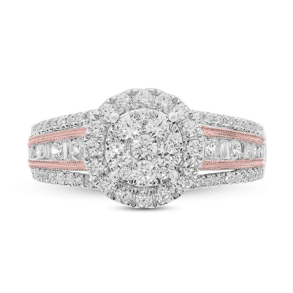 Diamond Engagement Ring 1 ct tw Round 10K Two-Tone Gold vNc35JPj Diamond Engagement Ring 1 ct tw Round 10K Two-Tone Gold vNc35JPj