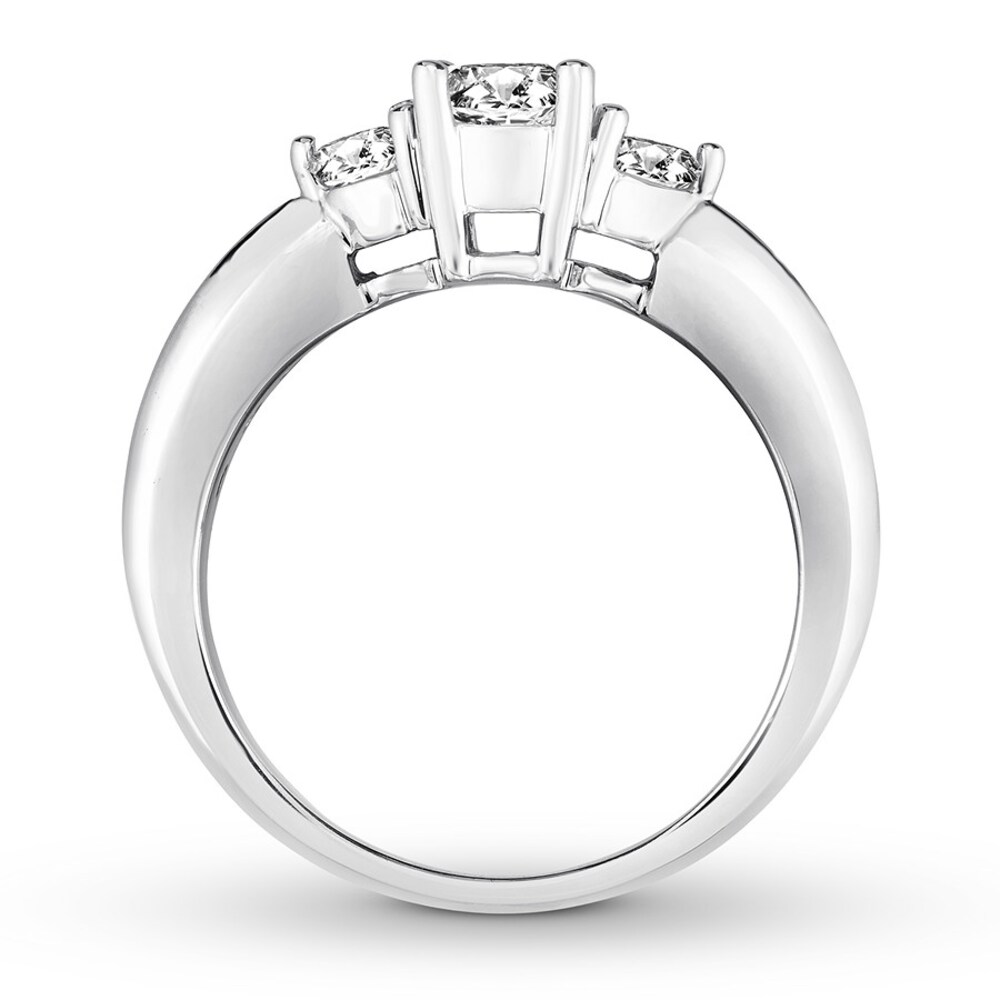 Diamond Engagement Ring 7/8 ct tw Round-cut 14K White Gold vQCquz2Q Diamond Engagement Ring 7/8 ct tw Round-cut 14K White Gold vQCquz2Q