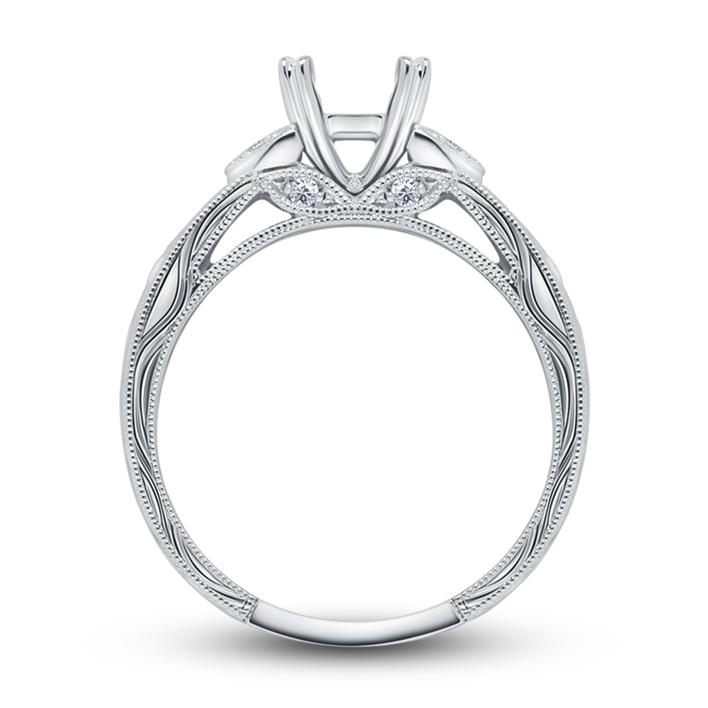 Kirk Kara Diamond Ring Setting 1/10 ct tw Round 18K White Gold vjodV4Ui Kirk Kara Diamond Ring Setting 1/10 ct tw Round 18K White Gold vjodV4Ui