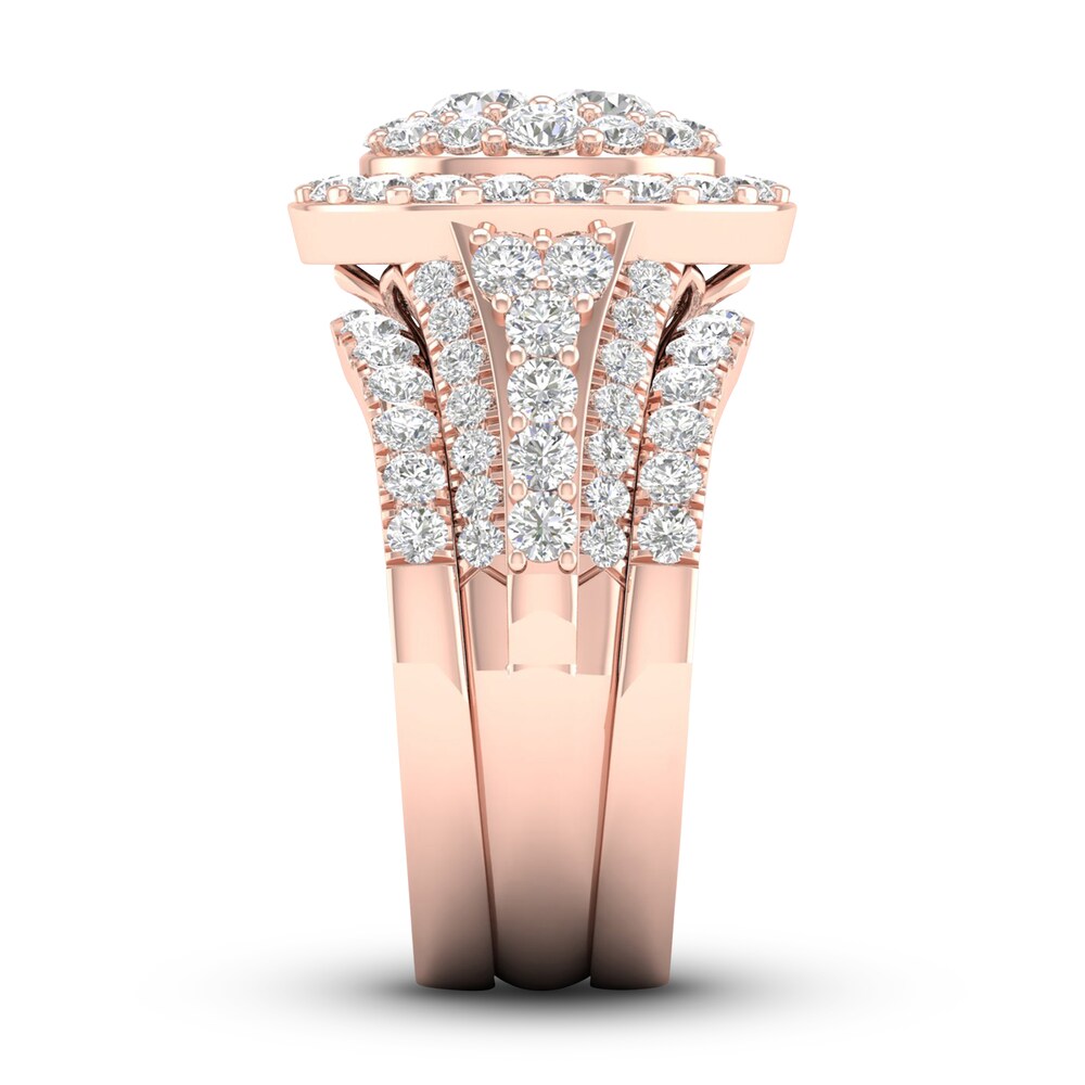 Diamond Bridal Set 2-1/2 ct tw Round 14K Rose Gold vu4wfiUl Diamond Bridal Set 2-1/2 ct tw Round 14K Rose Gold vu4wfiUl