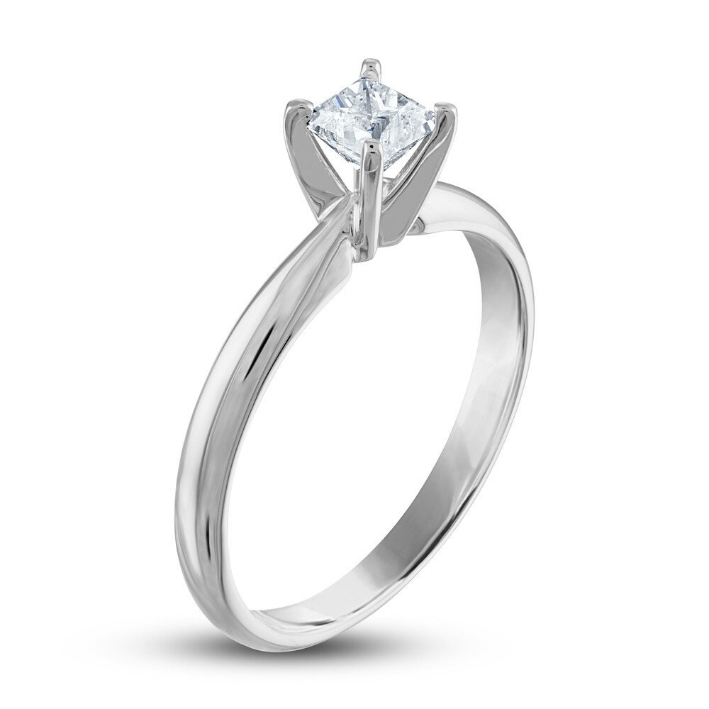 Diamond Solitaire Engagement Ring 3/4 ct tw Princess 14K White Gold (I/I2) vwb6p8L3 Diamond Solitaire Engagement Ring 3/4 ct tw Princess 14K White Gold (I/I2) vwb6p8L3