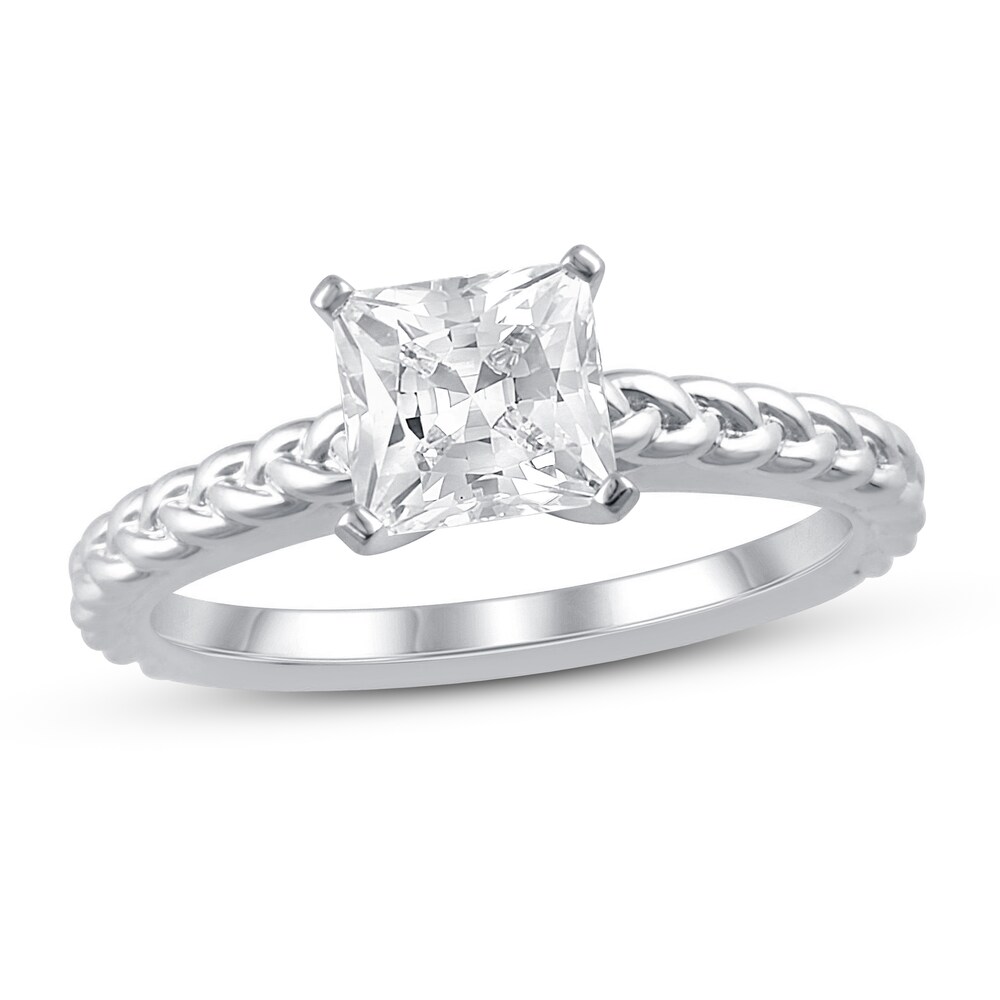 Diamond Engagement Ring 1 ct tw Princess-cut 14K White Gold (SI2/I) w7SNoz5M Diamond Engagement Ring 1 ct tw Princess-cut 14K White Gold (SI2/I) w7SNoz5M