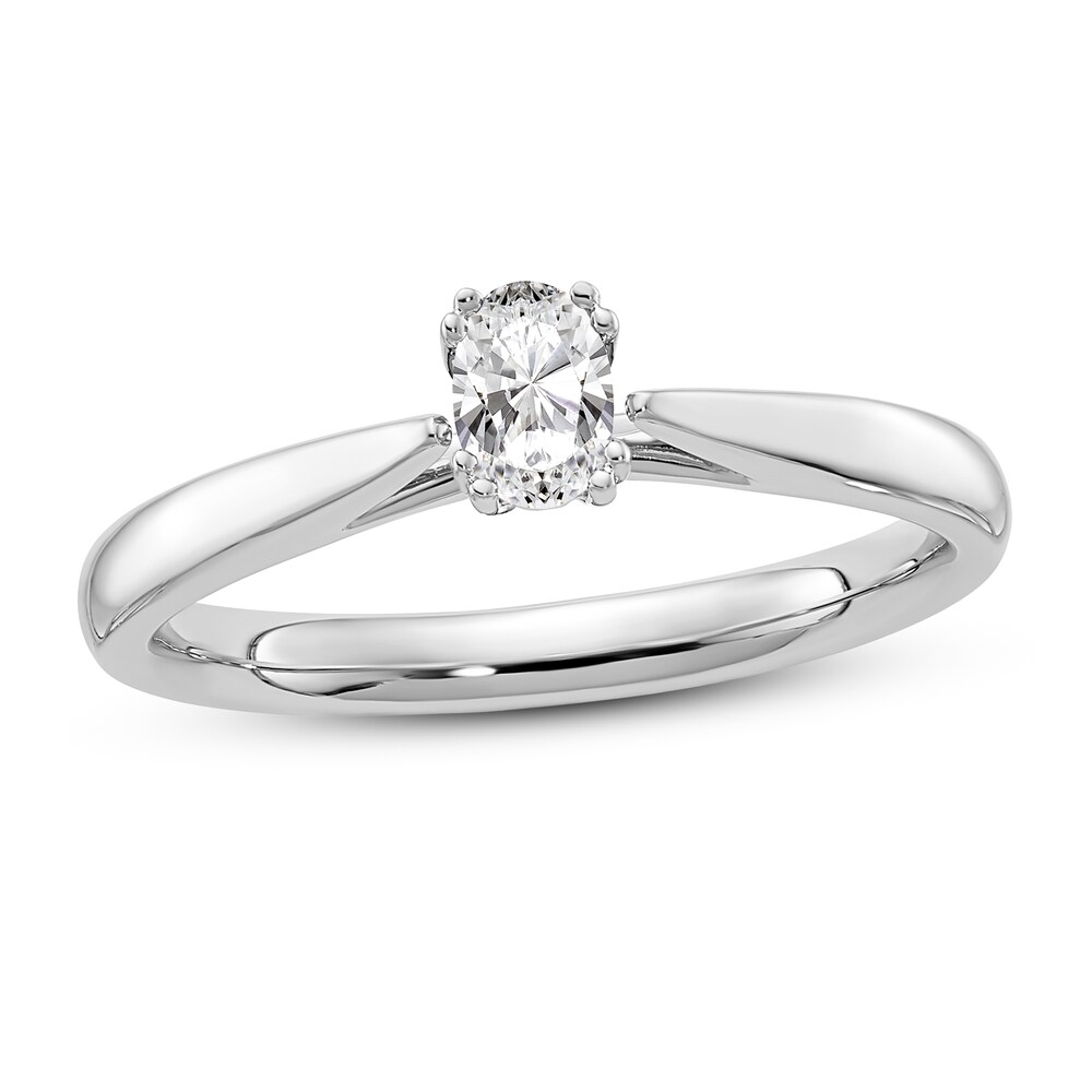 Diamond Solitaire Engagement Ring 1/3 ct tw Oval 14K White Gold (I1/I) wK9XDaeR Diamond Solitaire Engagement Ring 1/3 ct tw Oval 14K White Gold (I1/I) wK9XDaeR