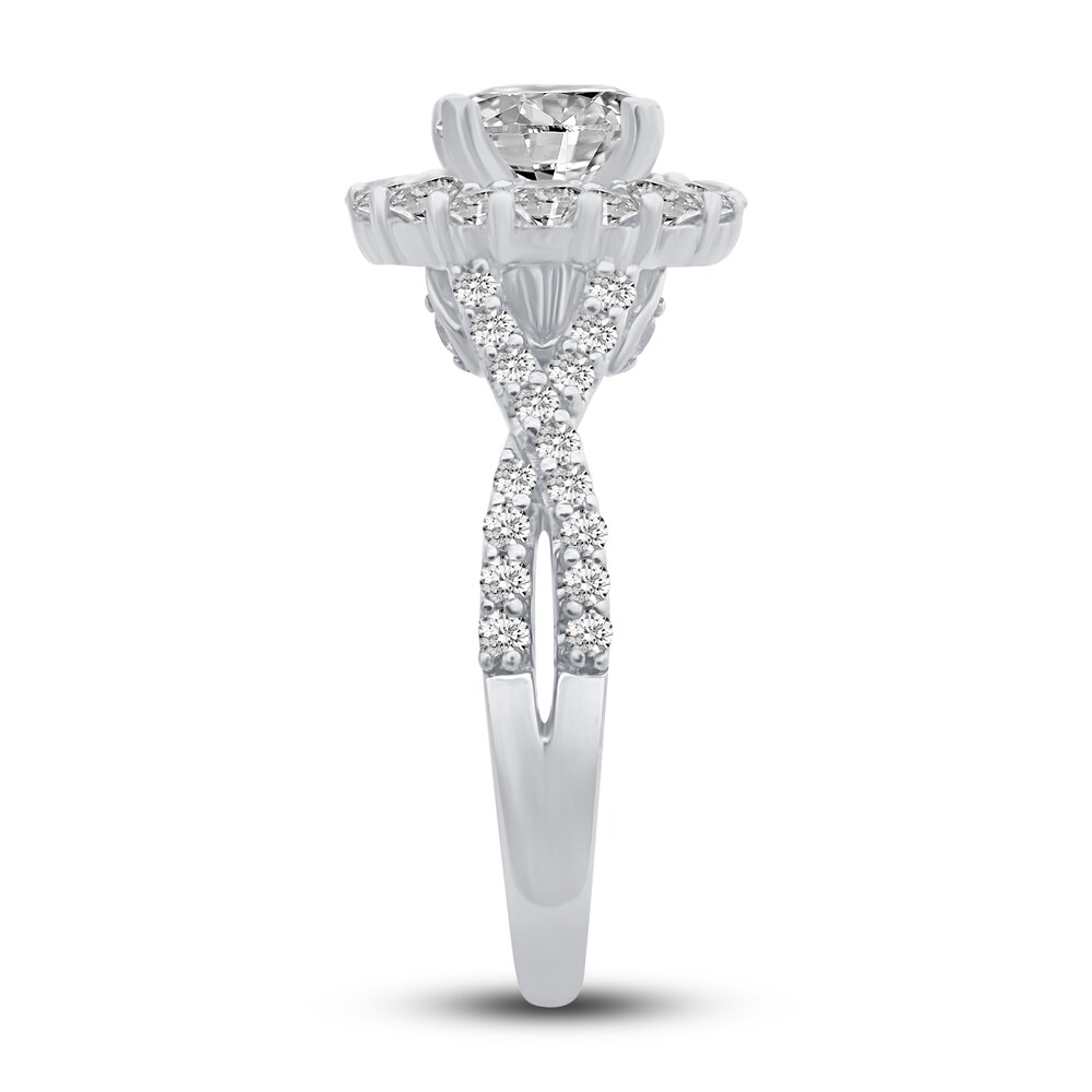 Diamond Engagement Ring 2-1/2 ct tw Round 14K White Gold wM7twnSW Diamond Engagement Ring 2-1/2 ct tw Round 14K White Gold wM7twnSW