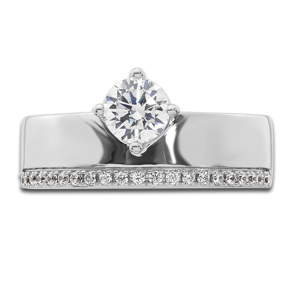 Diamond Engagement Ring 5/8 ct tw Round 14K White Gold we5bEcHm Diamond Engagement Ring 5/8 ct tw Round 14K White Gold we5bEcHm