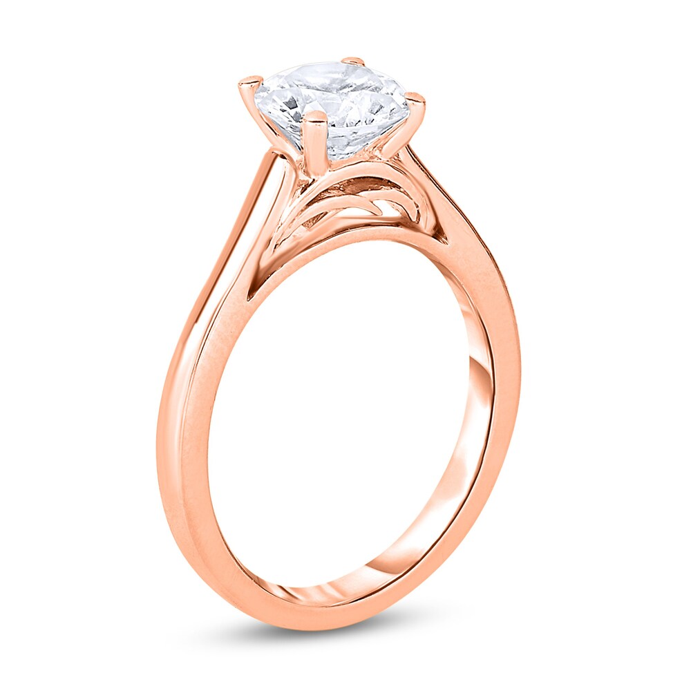 Diamond Solitaire Engagement Ring 1-1/2 ct tw Round 14K Rose Gold (I2/I) wt7Djl58 Diamond Solitaire Engagement Ring 1-1/2 ct tw Round 14K Rose Gold (I2/I) wt7Djl58