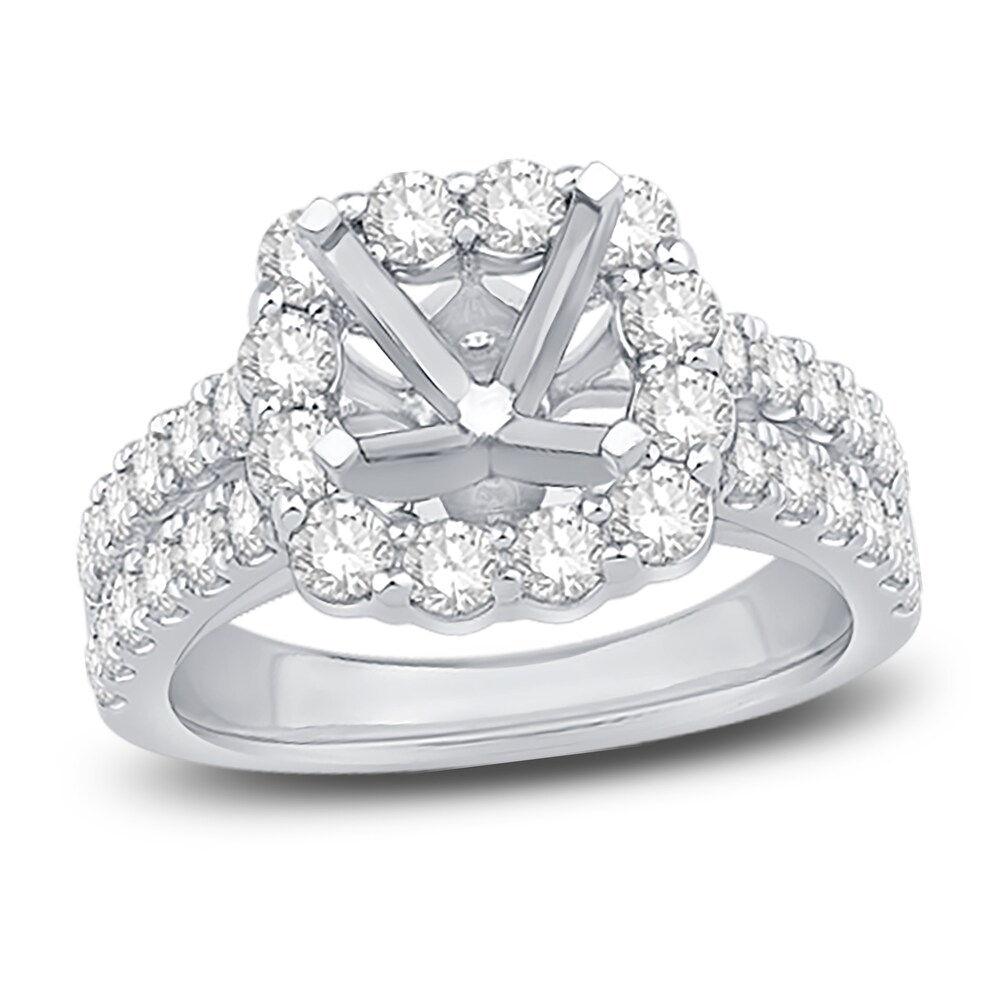 Engagement Ring 1-1/2 ct tw Round 14K White Gold wtZa0Ifz Engagement Ring 1-1/2 ct tw Round 14K White Gold wtZa0Ifz