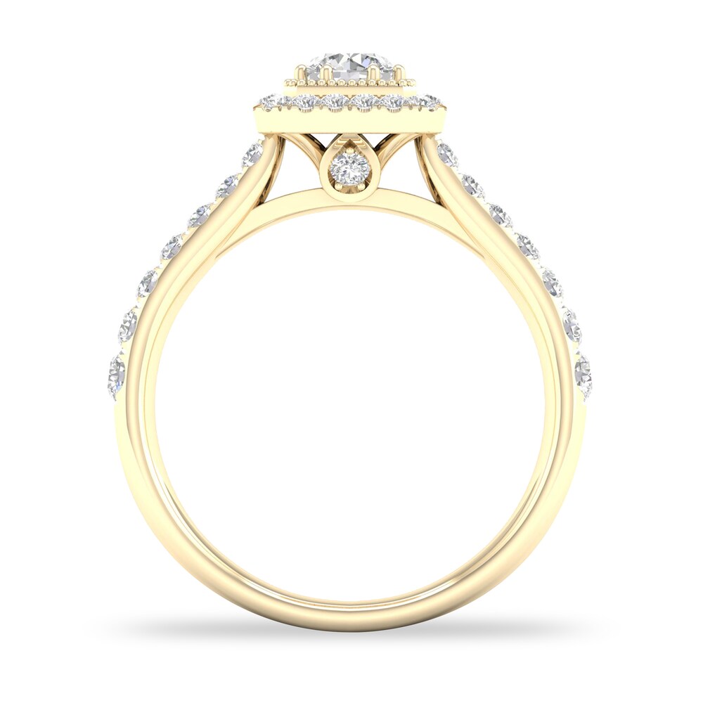 Diamond Ring 3/4 ct tw Round-cut 14K Yellow Gold wufKbCvR Diamond Ring 3/4 ct tw Round-cut 14K Yellow Gold wufKbCvR