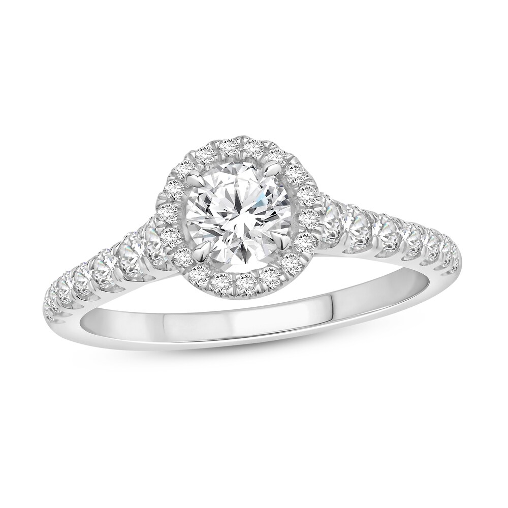 Diamond Engagement Ring 7/8 ct tw Round 14K White Gold x1UL4qM8 Diamond Engagement Ring 7/8 ct tw Round 14K White Gold x1UL4qM8