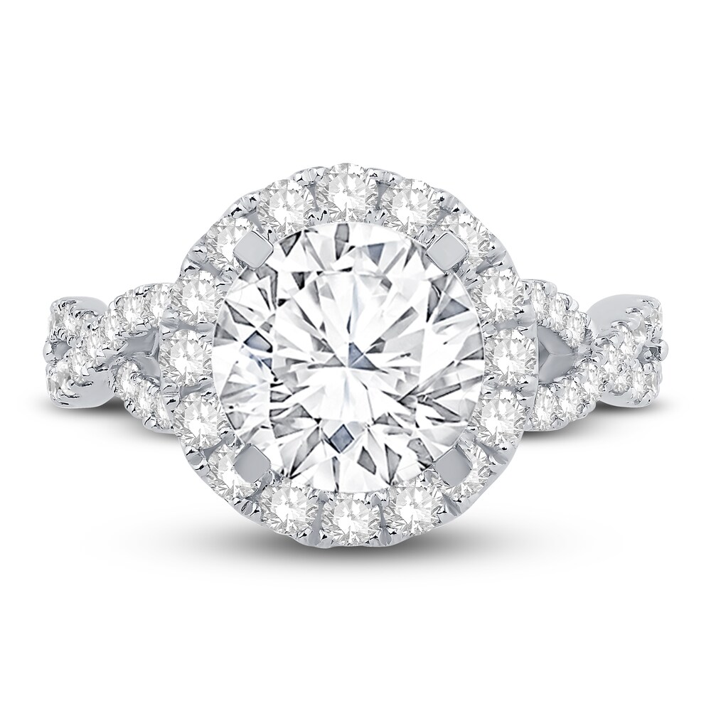 Engagement Ring 7/8 ct tw Round 14K White Gold xfcuaCrE