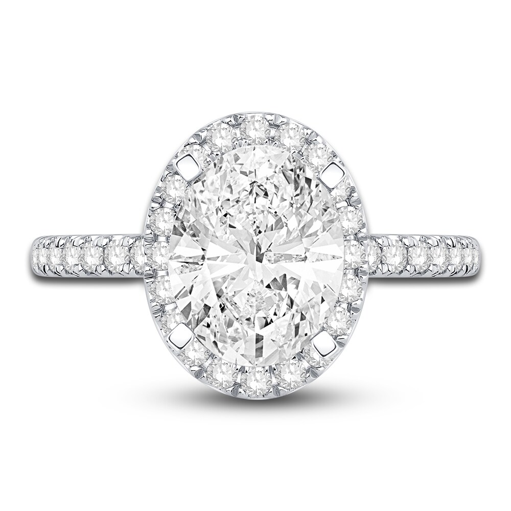 Engagement Ring 1/2 ct tw Oval/Round 14K White Gold xiATJkIx Engagement Ring 1/2 ct tw Oval/Round 14K White Gold xiATJkIx