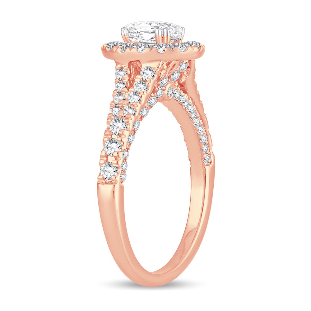 Diamond Ring 1-1/5 ct tw Oval 14K Rose Gold xnIvYrv0 Diamond Ring 1-1/5 ct tw Oval 14K Rose Gold xnIvYrv0
