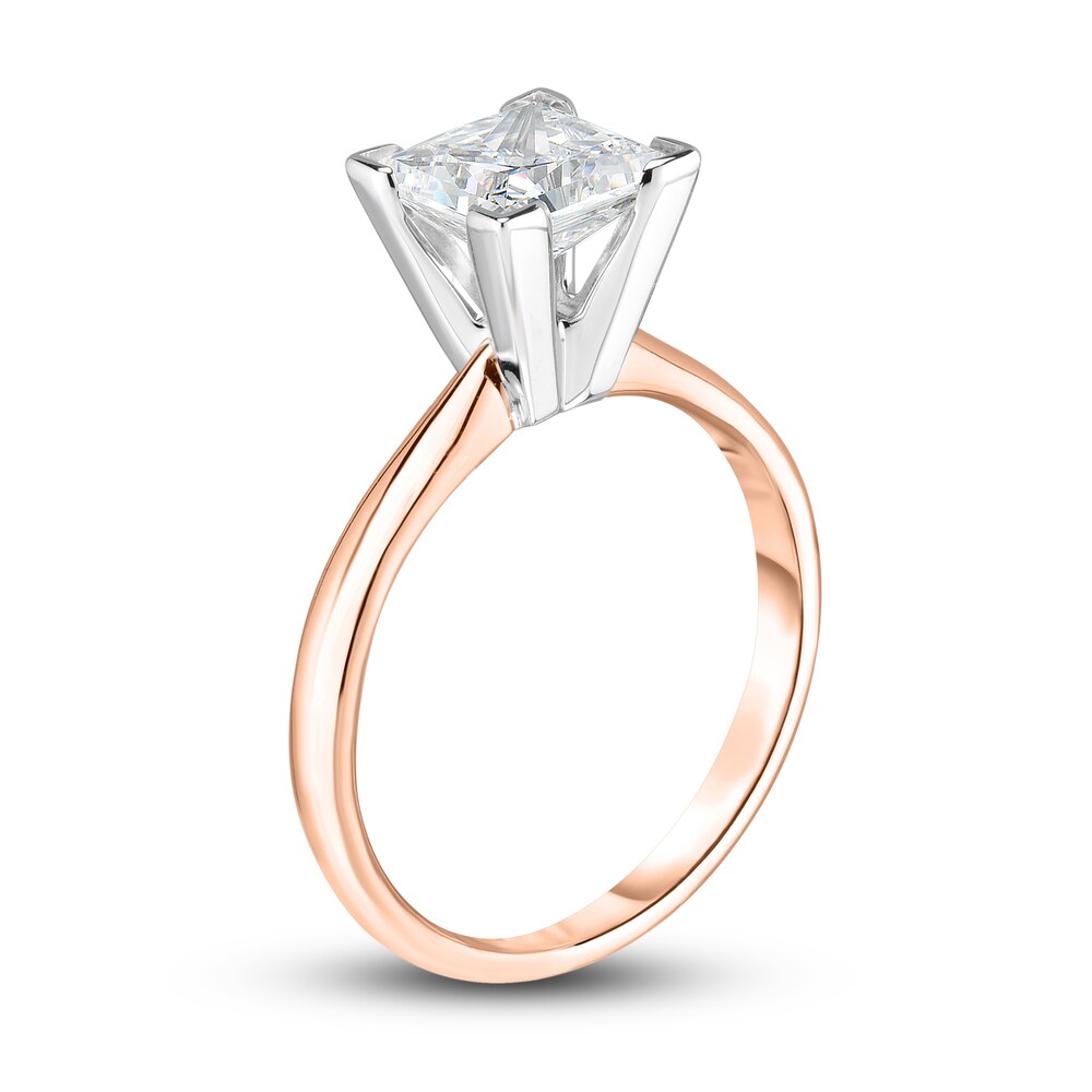 Diamond Solitaire Ring 1-1/3 ct tw Princess 14K Rose Gold (I2/I) xos4Tlrw Diamond Solitaire Ring 1-1/3 ct tw Princess 14K Rose Gold (I2/I) xos4Tlrw