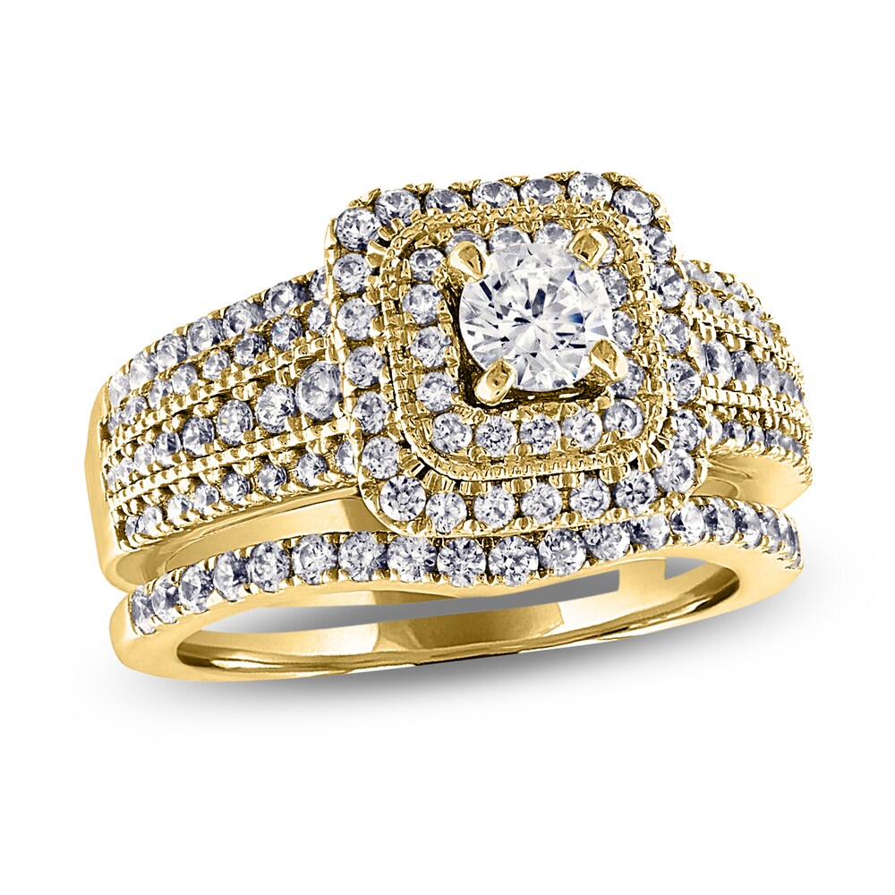 Diamond Bridal Set 1-3/4 ct tw Round 14K Yellow Gold xqK9erqF Diamond Bridal Set 1-3/4 ct tw Round 14K Yellow Gold xqK9erqF