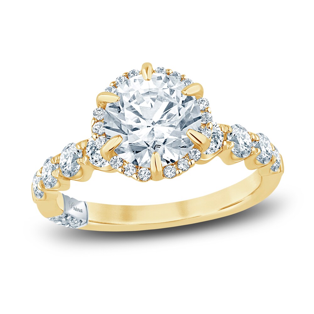 Pnina Tornai Lab-Created Diamond Engagement Ring 2-7/8 ct tw Round 14K Yellow Gold xwNGgsMK Pnina Tornai Lab-Created Diamond Engagement Ring 2-7/8 ct tw Round 14K Yellow Gold xwNGgsMK
