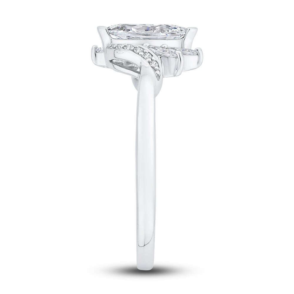 Diamond Engagement Ring 5/8 ct tw Marquise/Round 14K White Gold y4WipAQ4 Diamond Engagement Ring 5/8 ct tw Marquise/Round 14K White Gold y4WipAQ4